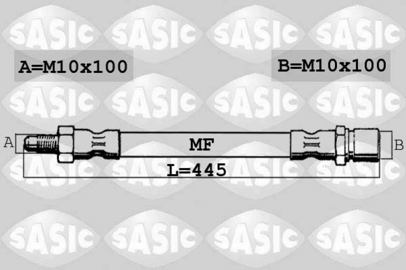 Image of Brake hose SASIC 6606110