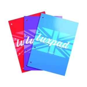Image of Silvine Luxpad Refill Pad Lined with Margin 160 Pages Assorted (Pack of 3) LUXRP160AC