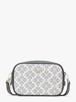 Image of Spade Flower Coated Canvas Infinite Medium Camera Bag - Slate Blue Multi - One Size