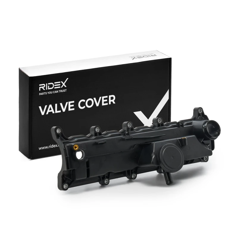 Image of RIDEX 977C0132 Rocker Cover with gasket/seal Plastic Rocker Cover (977)