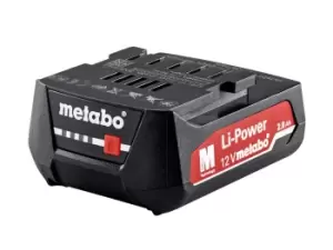 Image of Metabo 12LIPO20 12v 2Ah Li-ion Battery Pack