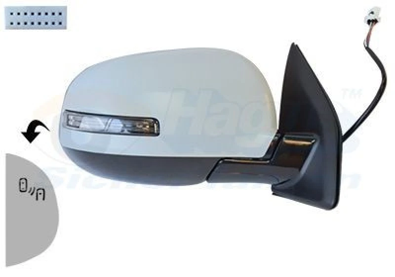 Image of VAN WEZEL Wing mirror VAN WEZEL 3204826