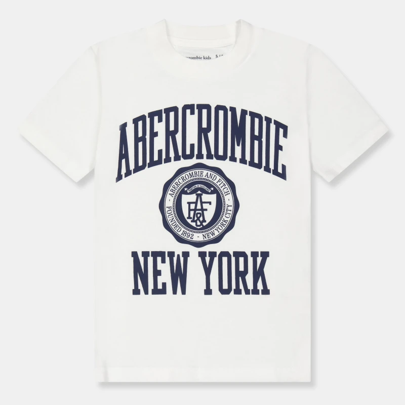 Image of Abercrombie and Fitch Kids T-Shirt White W1T male 15-16Y