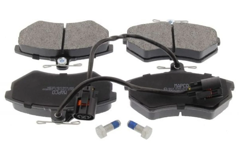 Image of MAPCO 6412 Brake pad set Front Axle, incl. wear warning contact Brake Pad Set,disc brake (402)