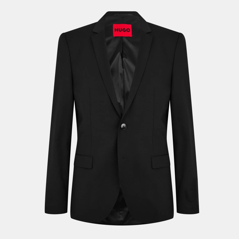 Image of Hugo Mens Slim-fit Arti Suit Jacket Black 001 male 34 (44)