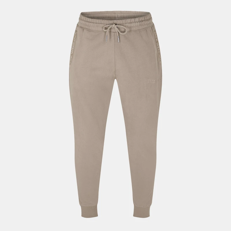 Image of Jack Wills Jacquard Logo Joggers Mens Fawn male XS