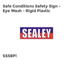 Image of Safe Conditions Safety Sign - Eye Wash - Rigid Plastic