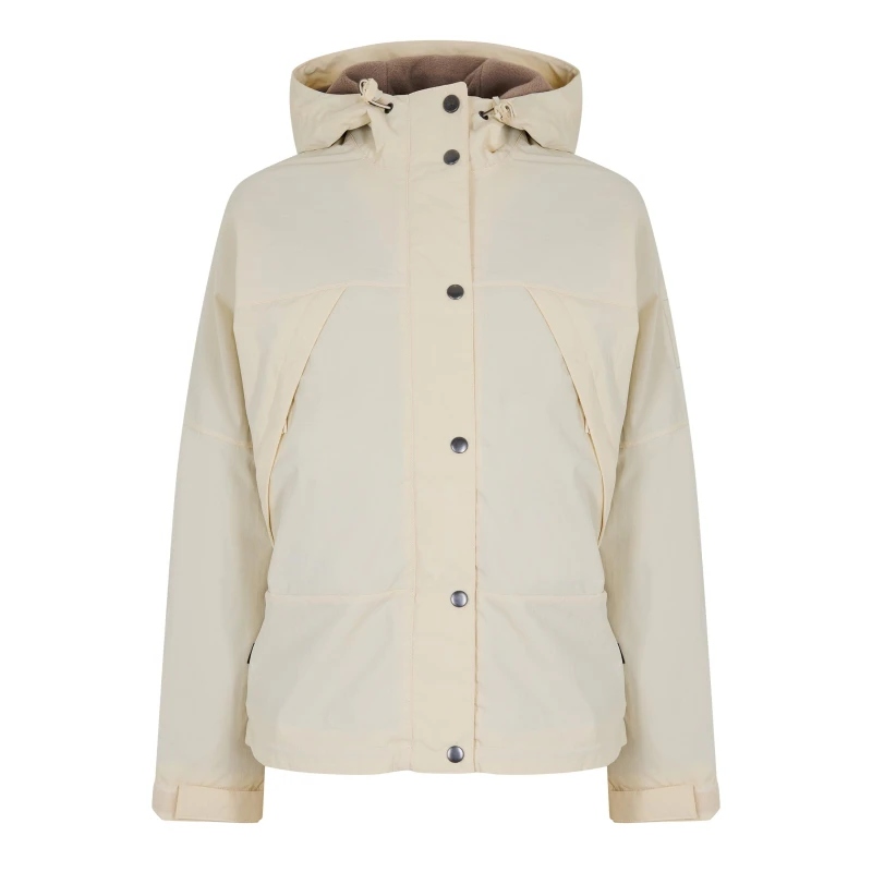 Image of Timberland Womens Water Resistant Fleece Lined Rain Anorak Angora female 8 (XS)
