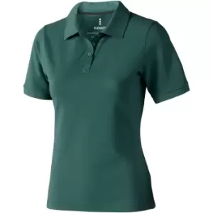 image of Elevate Calgary Short Sleeve Ladies Polo (M) (Forest Green)