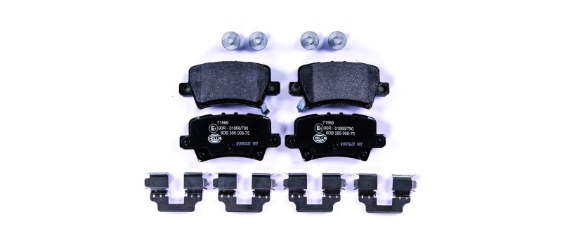 Image of HELLA Brake pad set HELLA 8DB 355 006-751