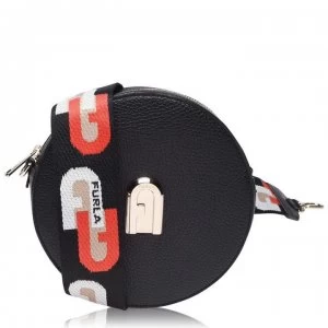 image of Furla Sleek Round Cross Body Bag - NERO