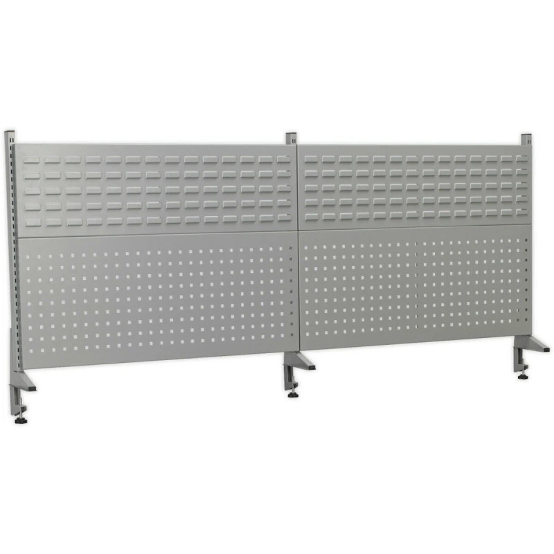 Image of Loops 2055mm Back Panel Assembly - Suitable for ys02562 Steel Industrial Workbench Metallics