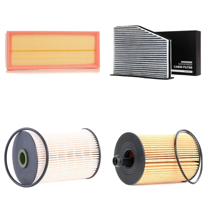 Image of RIDEX 4055F11206 Filter Set with gaskets/seals Filter Set (4055)
