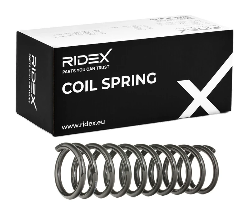 Image of RIDEX 188C0266 Coil spring Rear Axle Coil Spring (188)