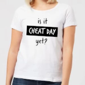 Image of Is it Cheat Day Womens T-Shirt - White - 3XL
