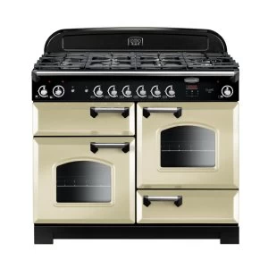 image of Rangemaster CLA110NGFCRC 116670 110cm CLASSIC Gas Range Cooker CreamChrome