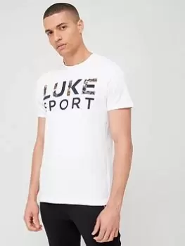 Image of Luke Performance LST Short Sleeve T-Shirt - White, Size L, Men