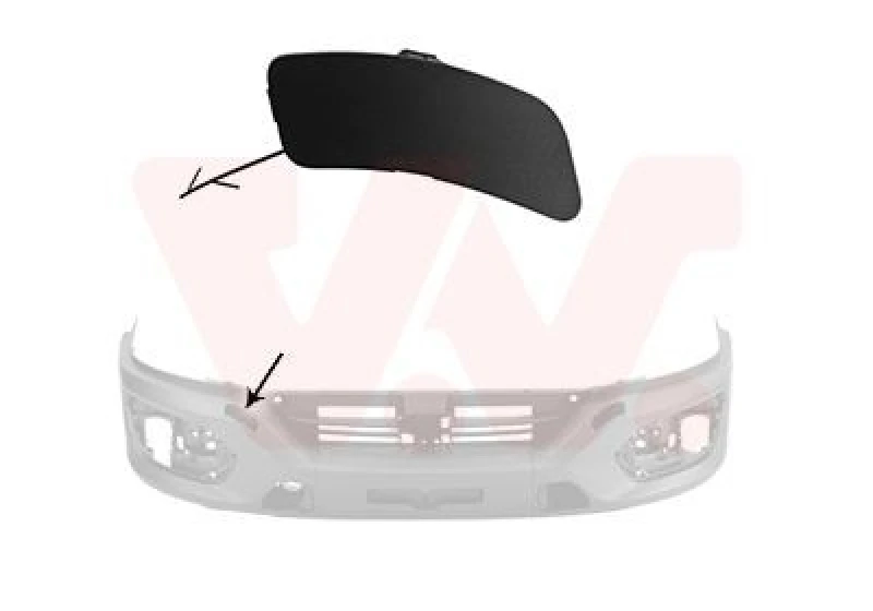 Image of VAN WEZEL Bumper cover VAN WEZEL 2818488