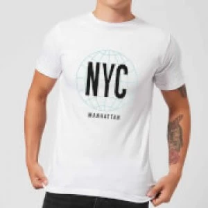 Image of NYC Manhattan T-Shirt - White - 3XL