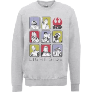 Image of Star Wars The Last Jedi Light Side Grey Sweatshirt - L - Grey