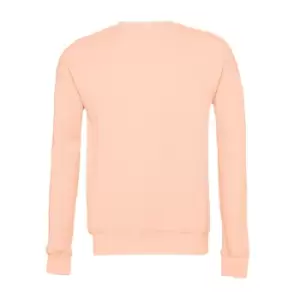 image of Bella + Canvas Adults Unisex Drop Shoulder Sweatshirt (M) (Peach)