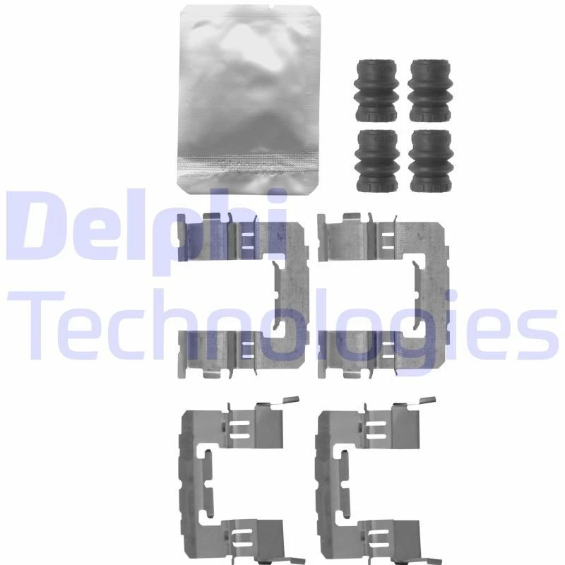 Image of DELPHI Brake pad fitting kit DELPHI LX0645