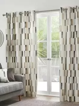 image of Fusion Oakland Eyelet Curtains