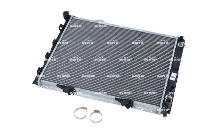 Image of NRF 58156 Engine radiator EASY FIT Brazed cooling fins, Aluminium, with mounting parts Aluminium Radiator,engine cooling (470)