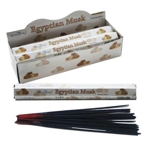 image of Egyptian Musk Stamford Hex (Pack Of 6) Incense Sticks