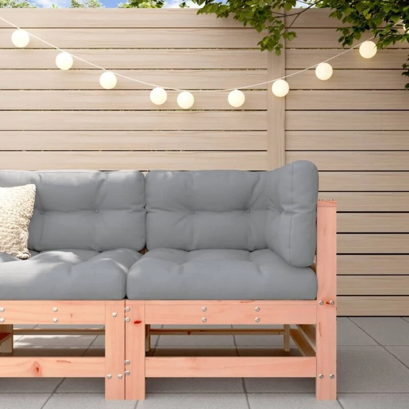 Image of VIDAXL Corner Sofa with Cushions Solid Wood Douglas Vidaxl 8720845802615