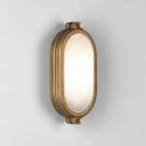 image of Malibu Outdoor Coastal Bulkhead Wall Light Solid Brass IP65, E27