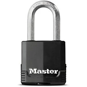 Image of Master Lock Excell M115KALF Long Shackle Weather Tough Laminated Steel Padlock 45mm