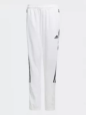 Image of adidas Tiro Tracksuit Bottoms, White/Black, Size 11-12 Years