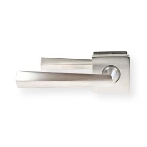 image of LocksOnline Rombo Lever Handle Set on Square Rosette