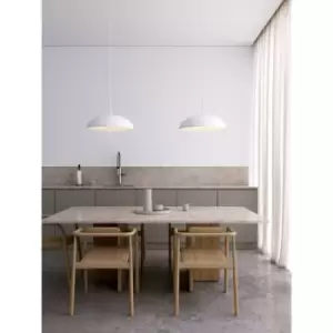 Image of Nordlux Versale Dome Pendant Ceiling Light White E27