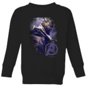 Image of Avengers Endgame Thanos Brushed Kids Sweatshirt - Black - 11-12 Years