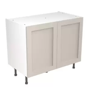 Image of KitchenKIT Shaker 100cm Base Unit - Matt Light Grey