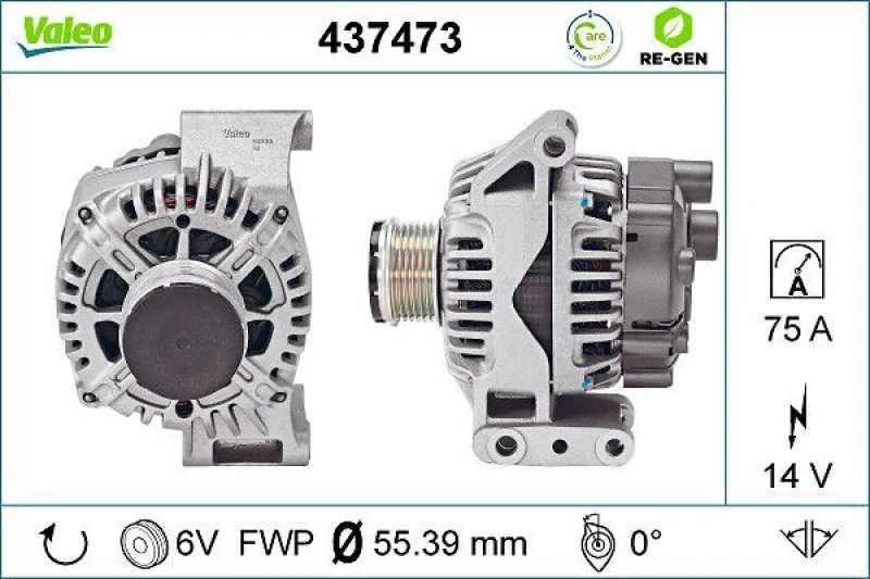 Image of Alternator VALEO 437473