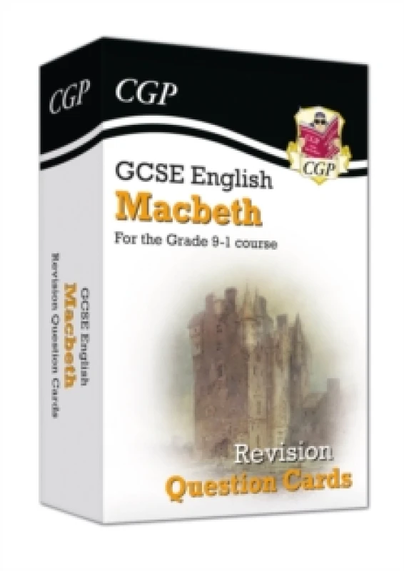 Image of CGP Books GCSE English Shakespeare - Macbeth Revision Question Cards Hardback Book Multi