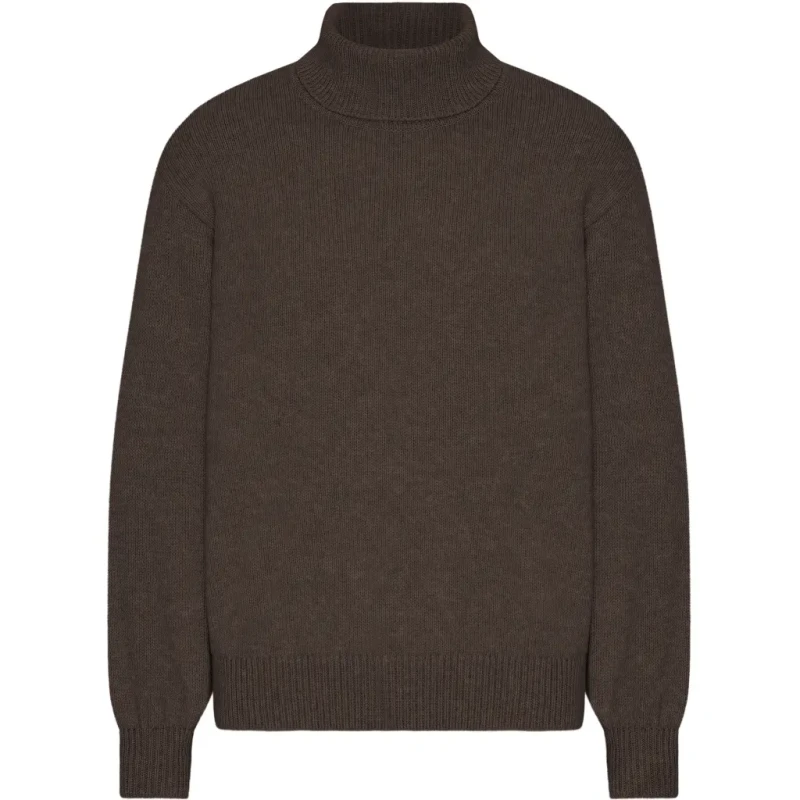 Image of Colorful Standard Turtleneck sweater Colorful Standard Coffee Brown Marron Unisex M