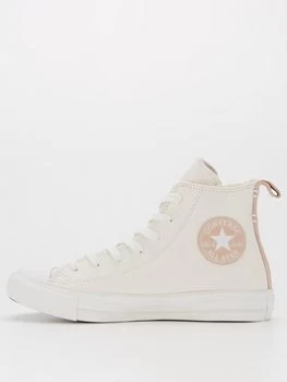 image of Converse Chuck Taylor All Star Lift Hi - Off-White, Off White, Size 3, Women