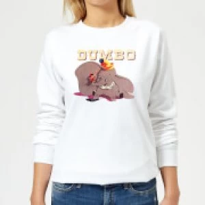 image of Dumbo Timothy's Trombone Womens Sweatshirt - White - XS