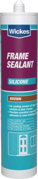 Image of Wickes Frame Silicone Sealant - Brown 310ml
