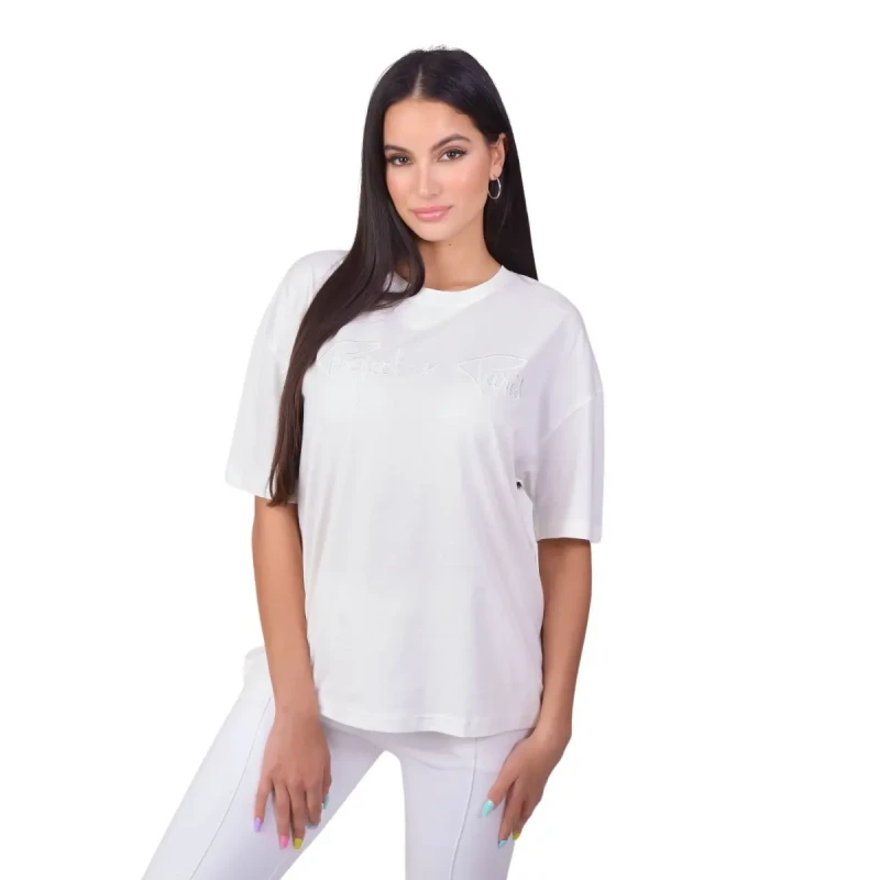 Image of Project X Paris Basic loose logo t-shirt For Her Project X Paris Blanc Female L