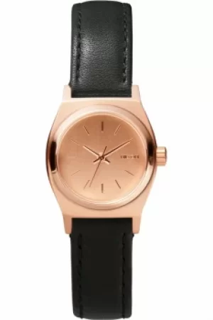 Image of Ladies Nixon The Small Time Teller Leather Watch A509-1932