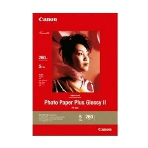 image of Original Canon PP201 Photo Paper 10x15 5 sheets