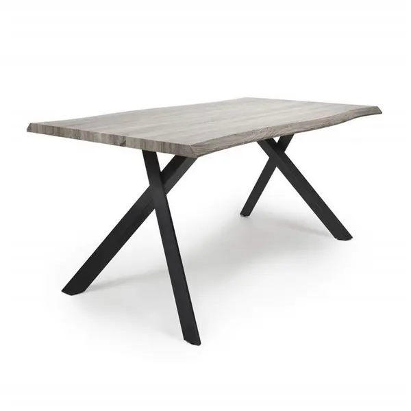 Image of Shankar Narvik Medium Curved Dining Table - Brown 9016075