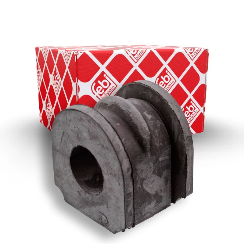 Image of FEBI BILSTEIN 42509 Stabilizer Bushes Front Axle, Rubber Rubber Anti-roll Bar Bush Kit (1334)