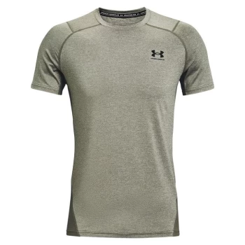 Image of Under Armour HeatGear Armour Fitted Short Sleeve Training Top Mens - Victory Green