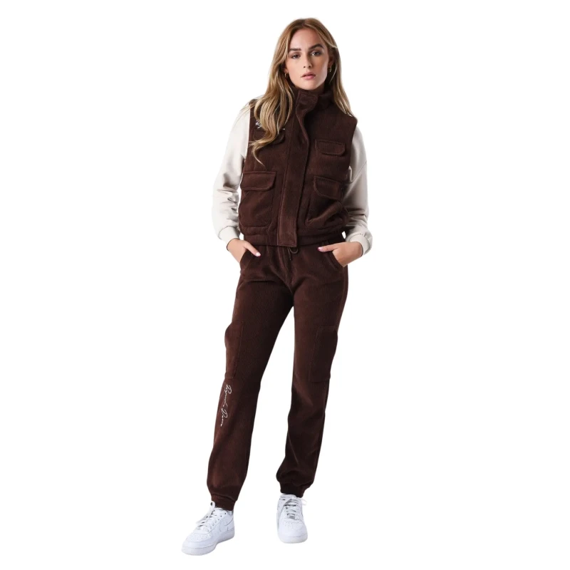 Image of Project X Paris Woman's velvet effectSleeveless jacket Project X Paris Marron Female XS